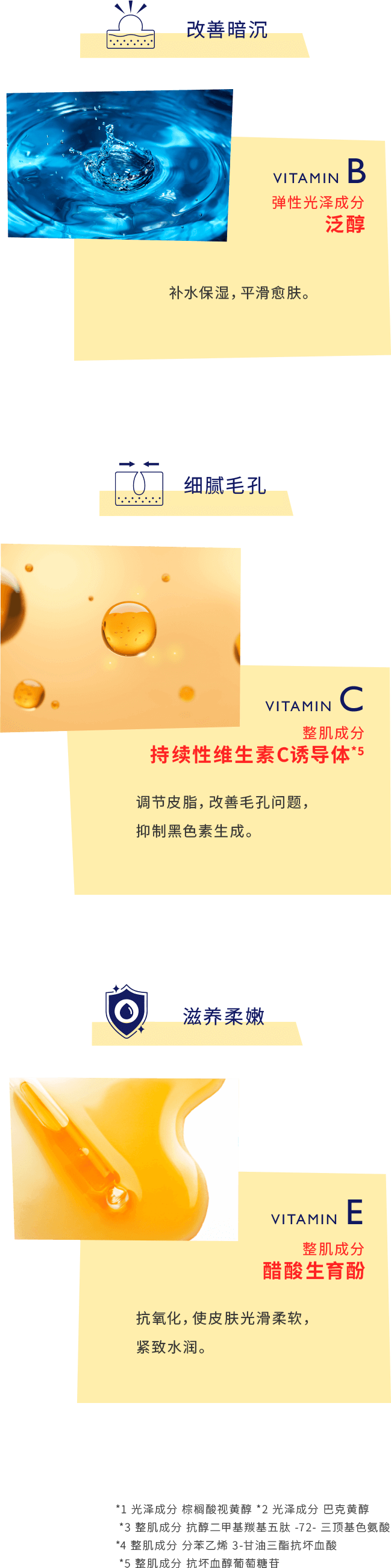 平滑粗糙,细腻毛孔,滋养柔嫩