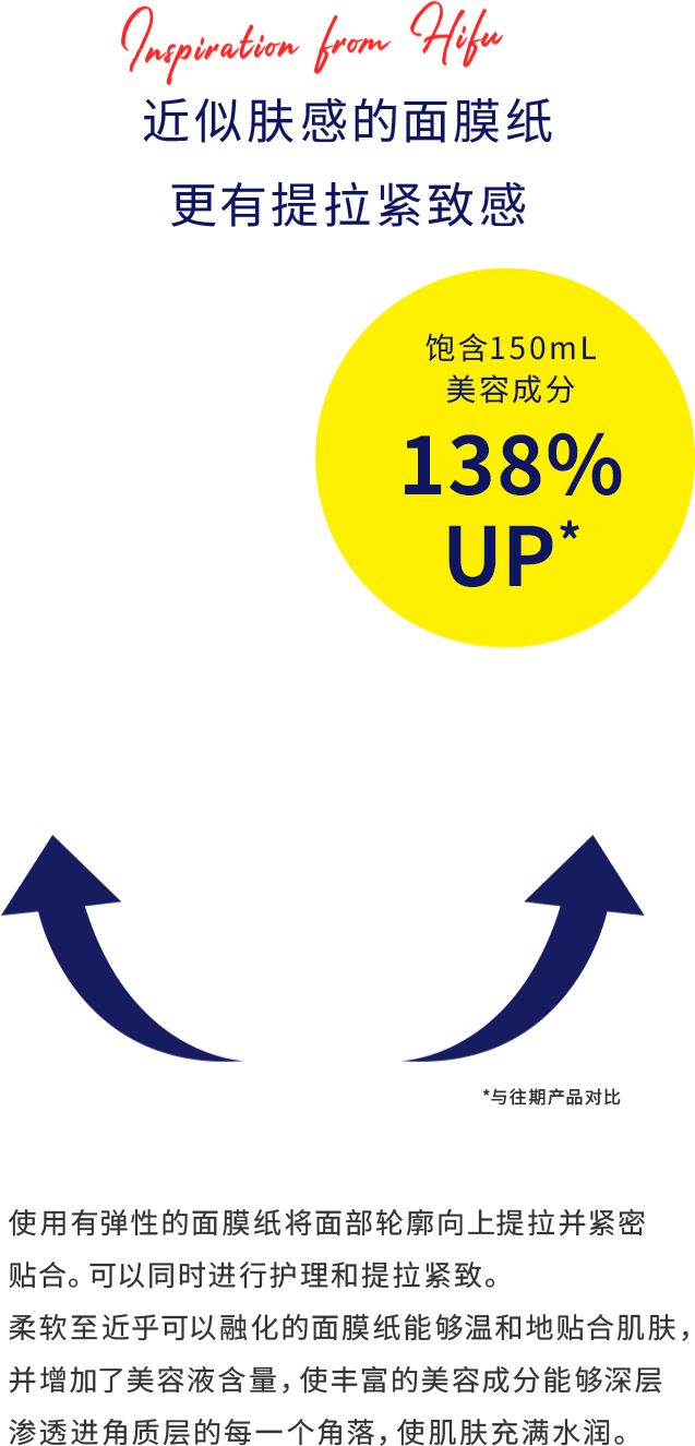 近似肤感的面膜纸 更有提拉紧致感